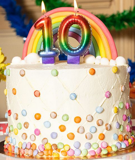 gâteau d'anniversaire 10 ans association